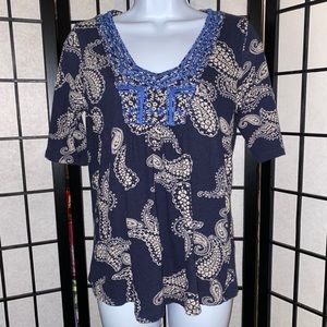LUCKY BRAND Peasant Top sz S